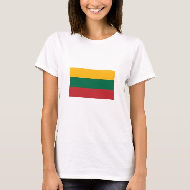 Camiseta Bandeira da Lituânia (Frente)