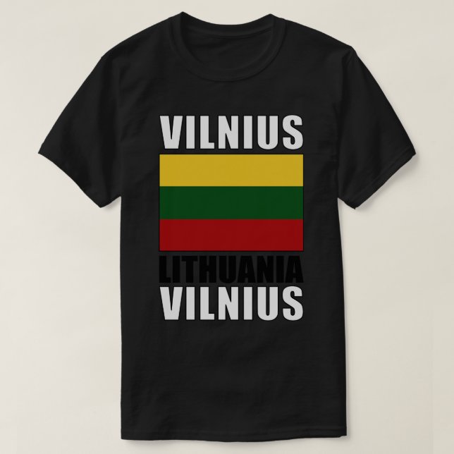 Camiseta Bandeira da Lituânia (Frente do Design)