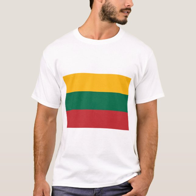 Camiseta Bandeira da Lituânia (Frente)