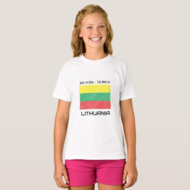 Camiseta Bandeira da Lituânia (Frente Completa)