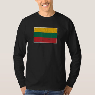 Camiseta Bandeira Da Lituânia Com Vintage National Co.
