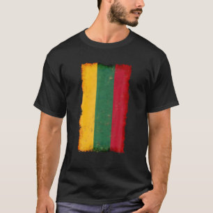 Camiseta Bandeira da Lituânia em apuros, Grunge S do Orgulh