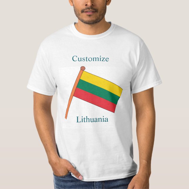 Camiseta Bandeira da Lituânia Thunder_Cove (Frente)