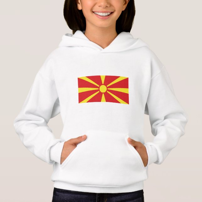 Camiseta Bandeira da Macedônia do Norte (Frente)