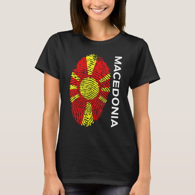 Camiseta Bandeira da Macedônia do Norte, Jersey (Frente)