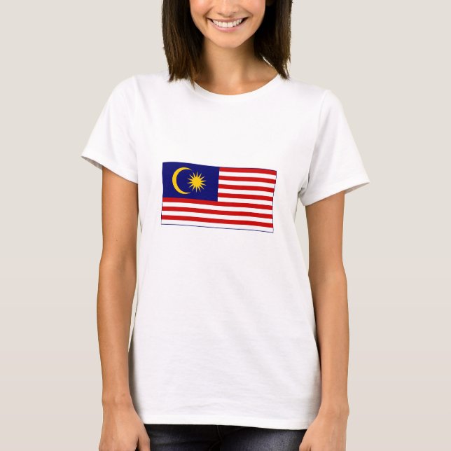 Camiseta Bandeira da Malásia (Frente)