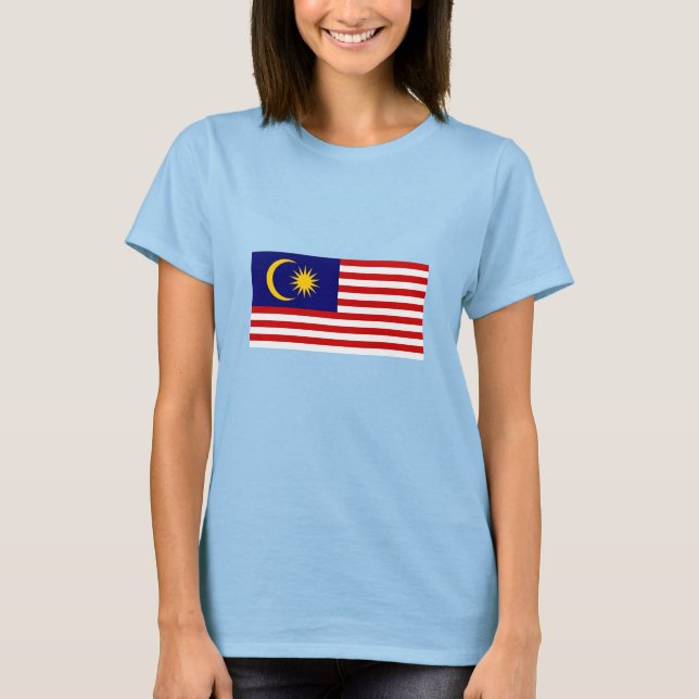 Camiseta Bandeira da Malásia (Frente)