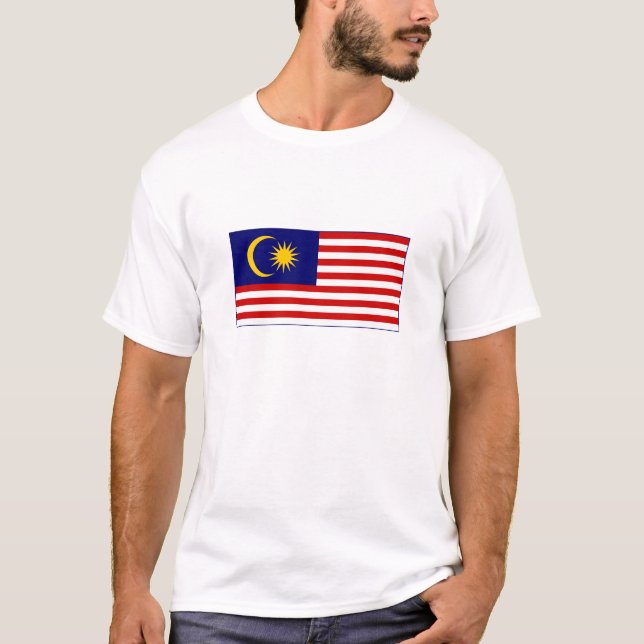 Camiseta Bandeira da Malásia (Frente)