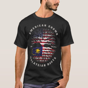 Camiseta Bandeira da Malásia, Raízes Malaias Americanas Cre