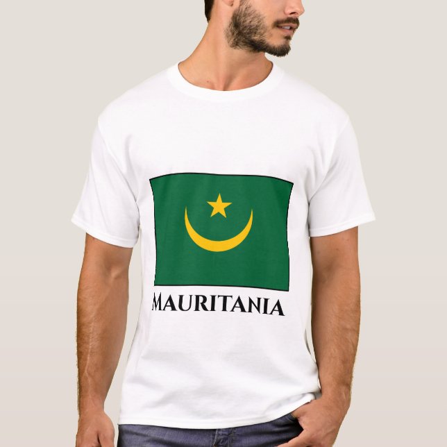 Camiseta Bandeira da Mauritânia (Frente)