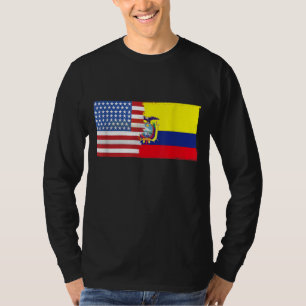 Camiseta Bandeira da meia-América do Equador