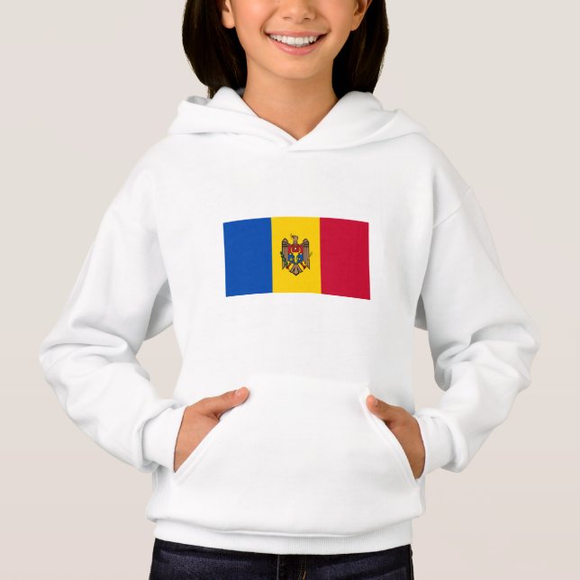 Camiseta Bandeira da Moldávia (Frente)