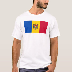Camiseta Bandeira da Moldávia