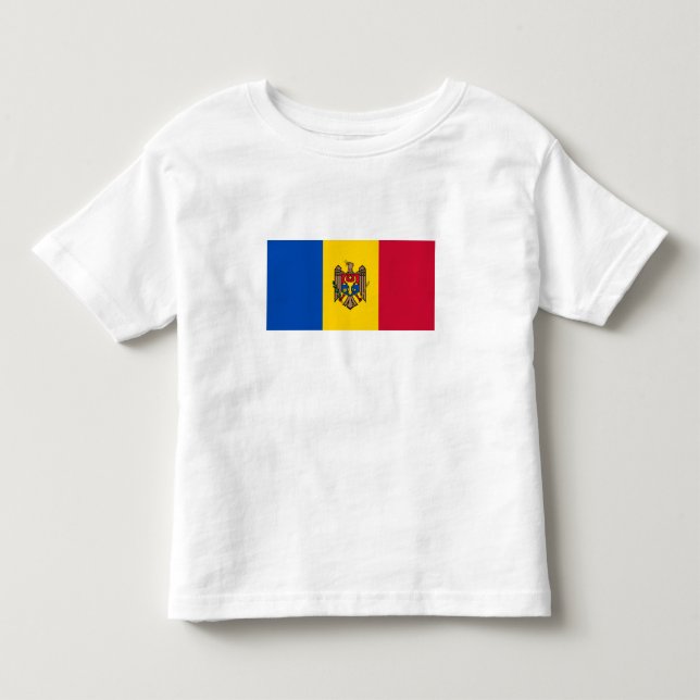 Camiseta Bandeira da Moldávia (Frente)
