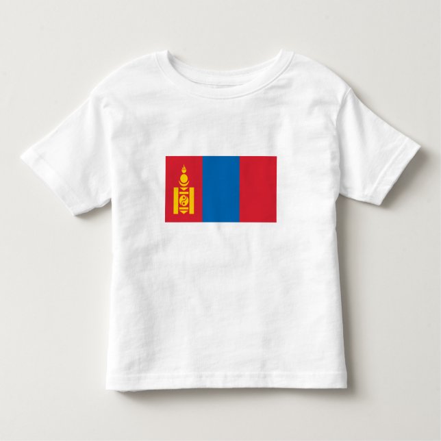 Camiseta Bandeira da Mongólia (Frente)