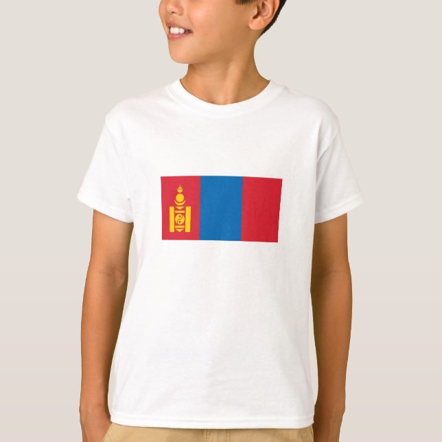 Camiseta Bandeira da Mongólia (Frente)