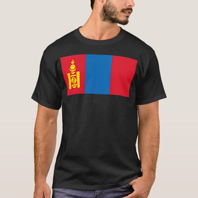 Camiseta Bandeira da Mongólia Ulaanbaatar Mongol (Frente)