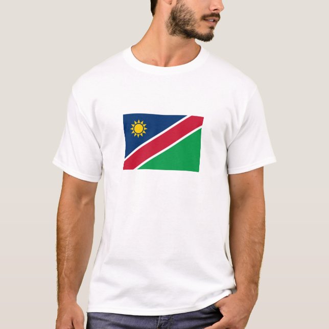 Camiseta Bandeira da Namíbia (Frente)