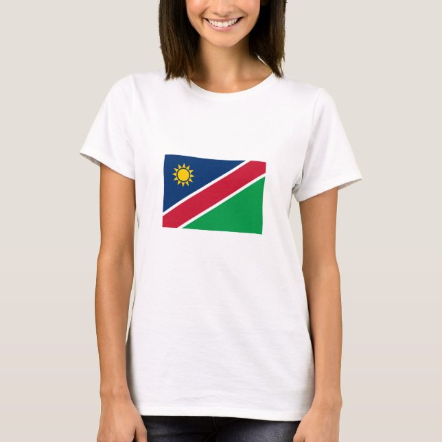 Camiseta Bandeira da Namíbia (Frente)