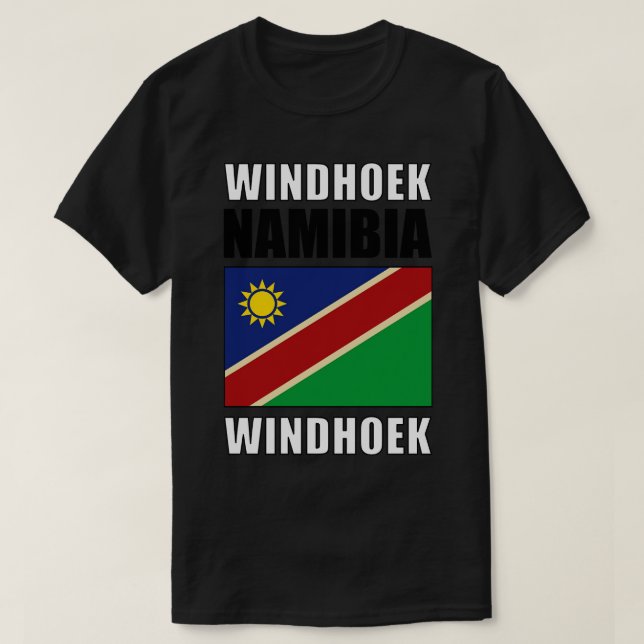 Camiseta Bandeira da Namíbia (Frente do Design)