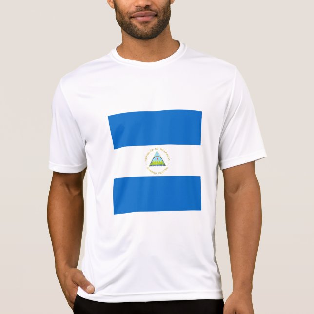 Camiseta Bandeira da Nicarágua (Frente)