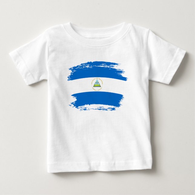 Camiseta Bandeira da Nicarágua (Frente)