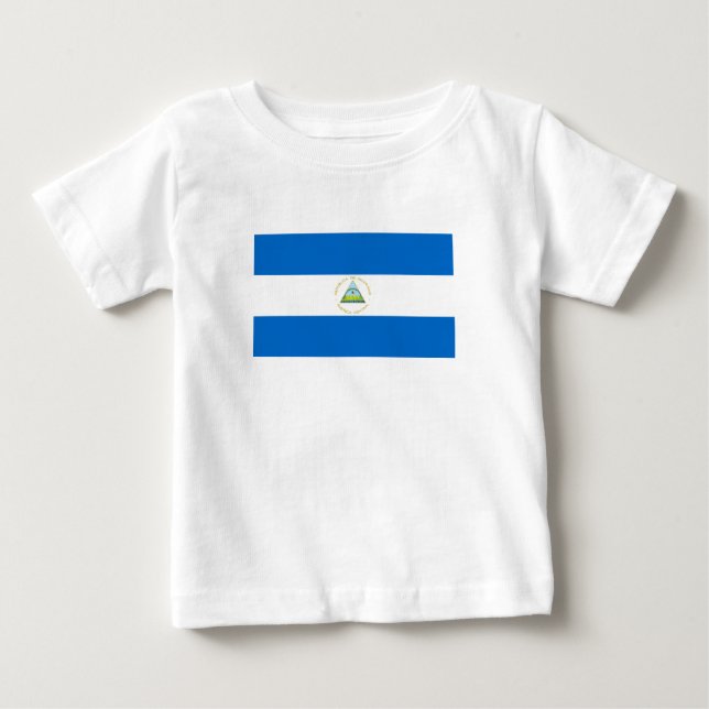 Camiseta Bandeira da Nicarágua (Frente)