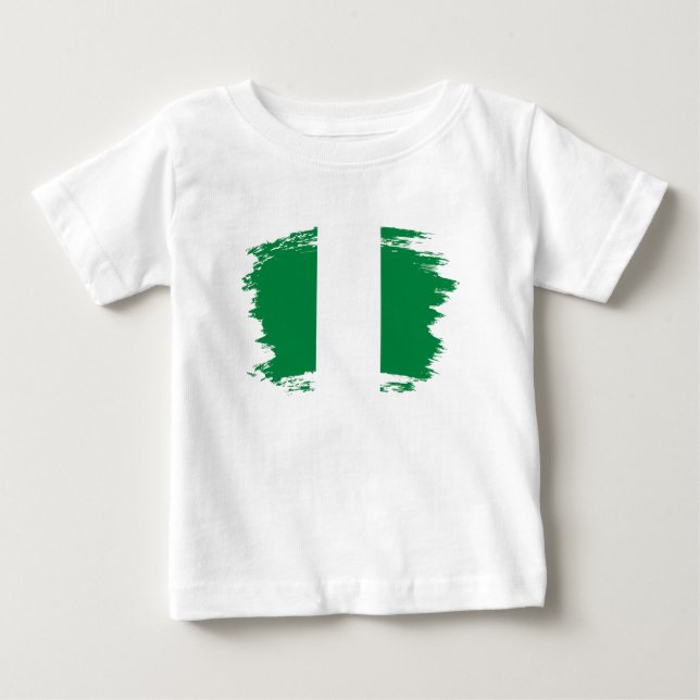 Camiseta Bandeira da Nigéria (Frente)