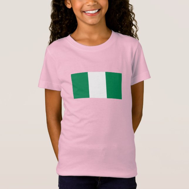 Camiseta Bandeira da Nigéria (Frente)