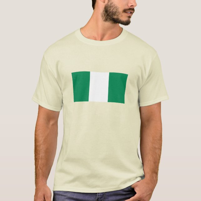 Camiseta Bandeira da Nigéria (Frente)