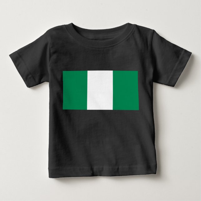 Camiseta Bandeira da Nigéria (Frente)