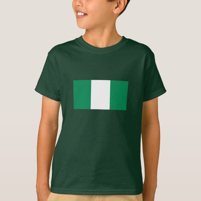 Camiseta Bandeira da Nigéria (Frente)