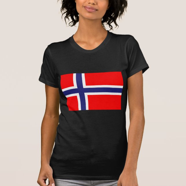 Camiseta Bandeira da Noruega (Frente)