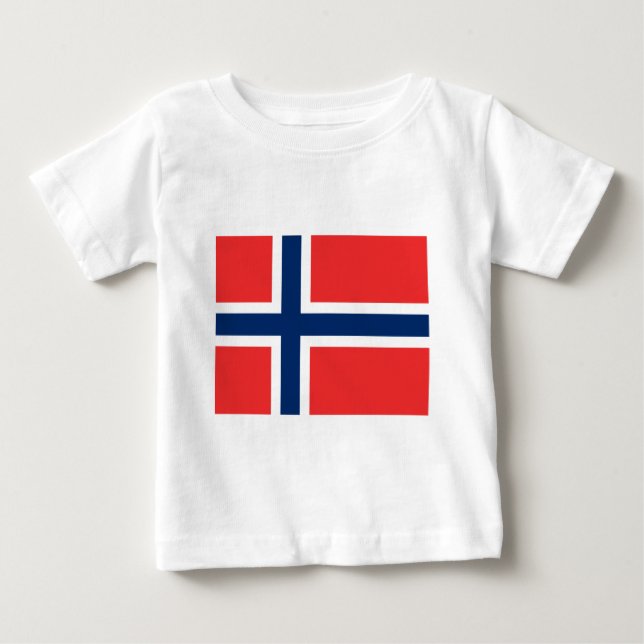 Camiseta Bandeira da Noruega (Frente)