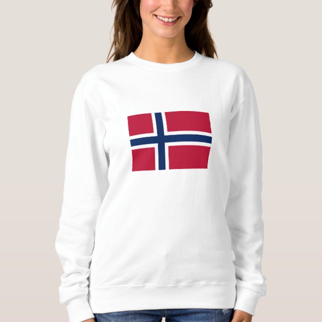Camiseta Bandeira da Noruega (Frente)