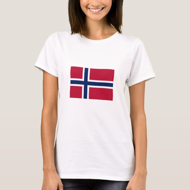 Camiseta Bandeira da Noruega (Frente)
