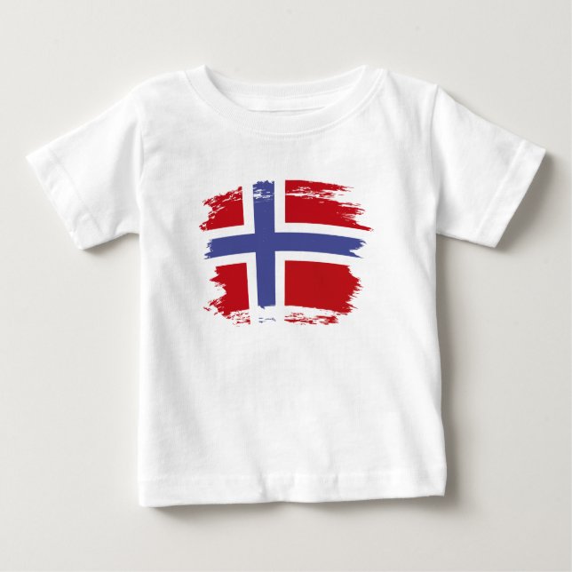 Camiseta Bandeira da Noruega (Frente)