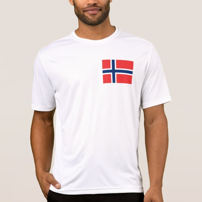 Camiseta Bandeira da Noruega (Frente)