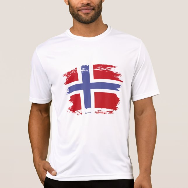 Camiseta bandeira da Noruega (Frente)