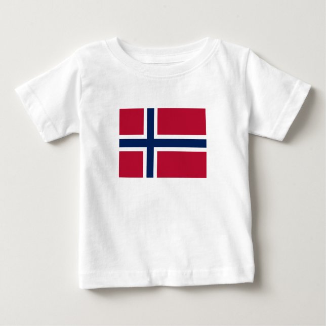 Camiseta Bandeira da Noruega (Frente)