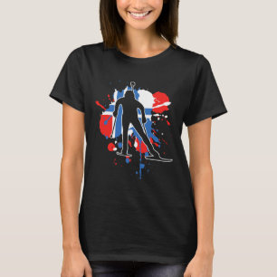 Camiseta Bandeira da Noruega Biathlonista - Norueguês Biath