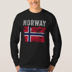 Camiseta Bandeira da Noruega em dificuldades - Bandeira da