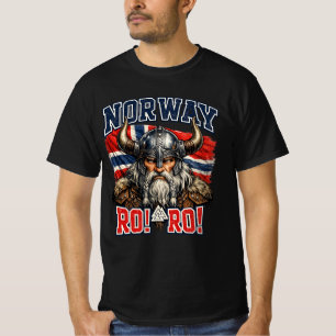 Camiseta Bandeira da Noruega para Homens Mulheres Crianças 