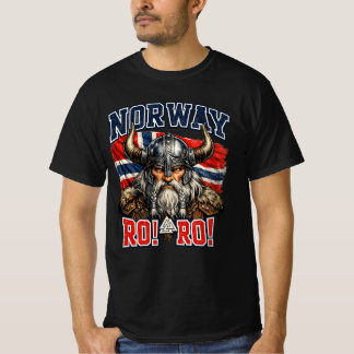 Camiseta Bandeira da Noruega para Homens Mulheres Crianças 