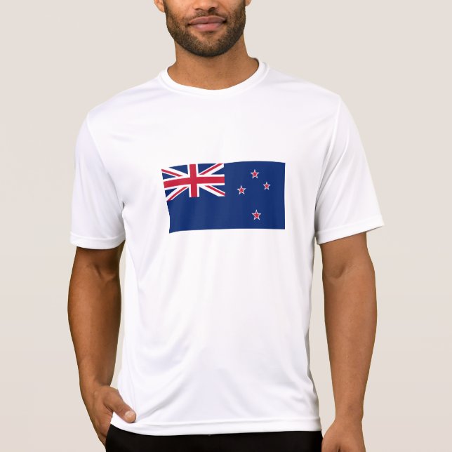 Camiseta Bandeira da Nova Zelândia (Frente)