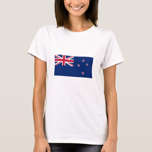 Camiseta Bandeira da Nova Zelândia (Frente)