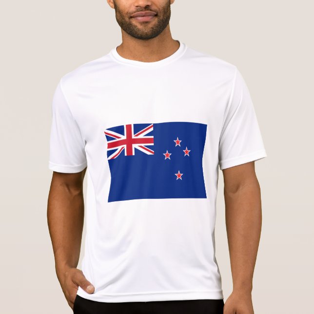 Camiseta Bandeira da Nova Zelândia (Frente)