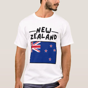 Camiseta bandeira da Nova Zelândia