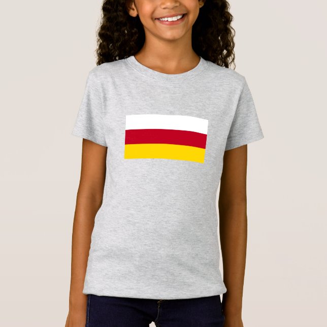 Camiseta Bandeira da Ossétia do Norte (Frente)