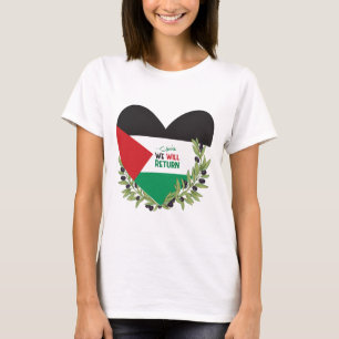 Camiseta Bandeira da Palestina e Ramos Olivais